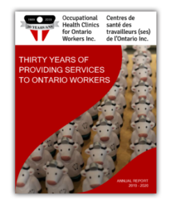 Cover of 2019/2020 OHCOW Annual Report