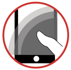 Icon depicting mobile device