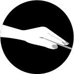 Icon depicting the action of holding or gripping and object