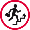 possibilites@1x Icon showing person with briefcase climbing stairs