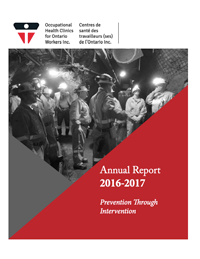 Cover of 2016/2017 OHCOW Annual Report