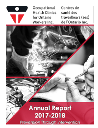 Cover of 2017/2018 OHCOW Annual Report
