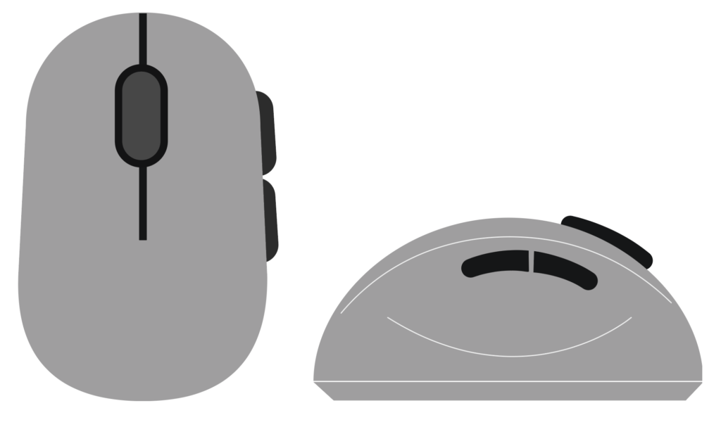 Illustration of a standard mouse