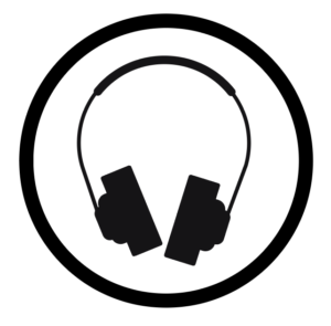 Icon of a pair of headphones depicting the concept of noise-cancelling headphones