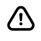 Icon of an exclamation mark inside a triangle representing the concept of a hazard