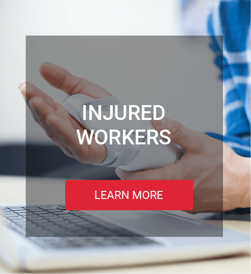 Background photo of an injured worker