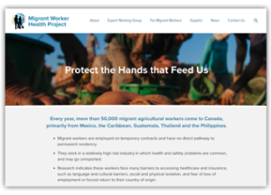 Thumbnail of the Migrant Worker Health Project website