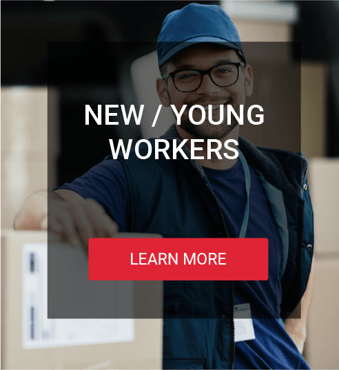 Background photo of a new / young worker