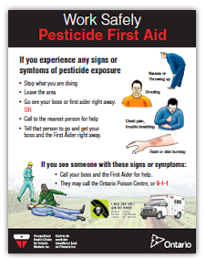 Snapshot of the Pesticide First Aid poster