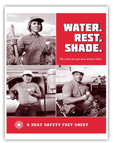 Snapshot of the Water, Rest, Shade factsheet