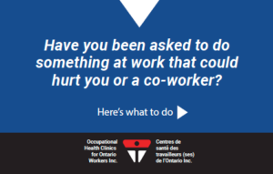 A snapshot of the cover of the refusing dangerous work wallet card