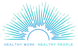 Logo for the Healthy Work, Healthy People organization