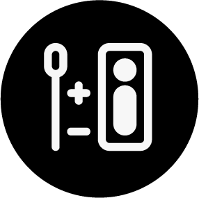 Icon of a rapid antigen test