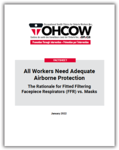 Thumbnail image of the cover of the OHCOW RPE Factsheet