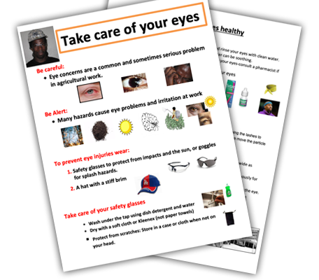 Thumbnail image of the Take Care of Your Eyes handout from OHCOW