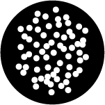 Icon of a bunch of small circles in a tight group representing abrasives