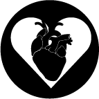 Icon of a heart representing the topic of cardiovascular illness