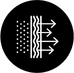 Icon showing dust particles