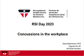 Concussions in the workplace PDF cover