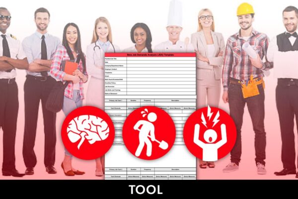 Feature image of OHCOW's Job Demands Analysis spreadsheet-based tool