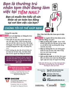 Snapshot of OHCOW's Temporary Foreign Workers Employed in a Nail Salon flyer (Vietnamese)