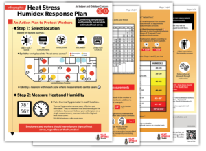 A thumbnail image of the OHCOW Heat Stress Humidex Response Plan infographic.
