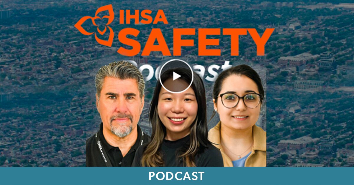 Feature image for the IHSA/OHCOW podcast on silica exposure in the workplace