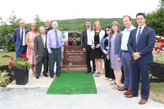 Ceremony opening memorial garden