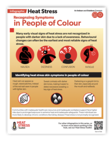 infographic - Recognizing symptoms in people of colour